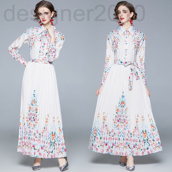 women's tracksuits designer -new style lapel long sleeve shirt pleated skirt printed fashion dress moj8, Gray
women's tracksuits designer -new style lapel long sleeve shirt pleated skirt printed fashion dress moj8, Gray