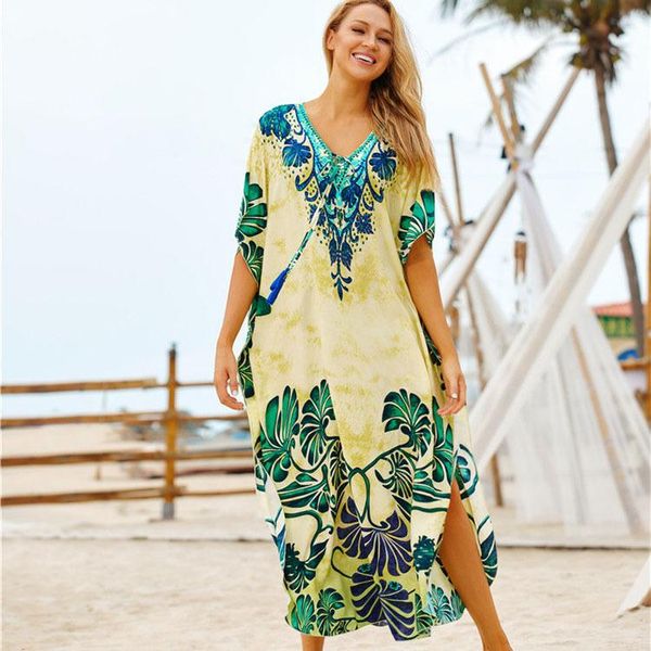 women's swimwear boho leaves print bikini cover-ups beach dress wear kimono tunic robes women summer swimsuit cover upwomen's, White;black
women's swimwear boho leaves print bikini cover-ups beach dress wear kimono tunic robes women summer swimsuit cover upwomen's, White;black