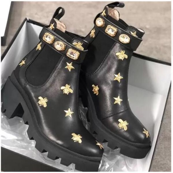 women designer boots martin desert boot flamingos love arrow 100% real leather medal coarse non-slip winter shoes size us5-11, Black
women designer boots martin desert boot flamingos love arrow 100% real leather medal coarse non-slip winter shoes size us5-11, Black