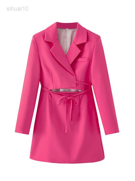 women blazer jacket 2022 hollow up waist turn down collar rose outfit blazer jacket female autumn jacket l220725, White;black
women blazer jacket 2022 hollow up waist turn down collar rose outfit blazer jacket female autumn jacket l220725, White;black