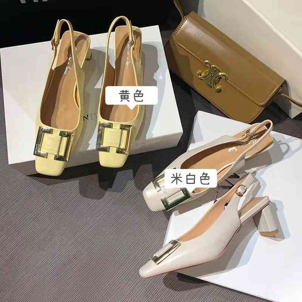 sandals square head thick heel baotou back empty sandals summer metal square buckle shallow mouth fried chicken good-looking korean bd2r, Black
sandals square head thick heel baotou back empty sandals summer metal square buckle shallow mouth fried chicken good-looking korean bd2r, Black