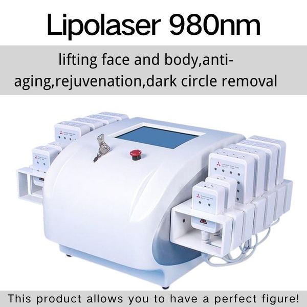 lipo laser slimming machine professional dual wavelength diode lipolaser 650nm 635nm, Black
lipo laser slimming machine professional dual wavelength diode lipolaser 650nm 635nm, Black