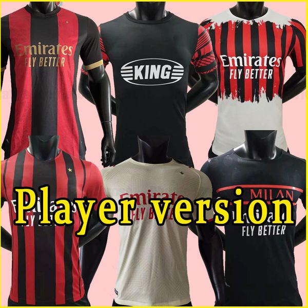 player version 21 22 23 soccer jerseys milan 2021 2022 2023 ibrahimovic tonali mandzukic kessie third theo brahim fouth training king fouth, Black;yellow
player version 21 22 23 soccer jerseys milan 2021 2022 2023 ibrahimovic tonali mandzukic kessie third theo brahim fouth training king fouth, Black;yellow