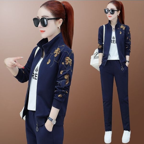 tracksuit for women spring female fashion grass embroidery jacket pants suits female casual twopiece sets y200110, White
tracksuit for women spring female fashion grass embroidery jacket pants suits female casual twopiece sets y200110, White