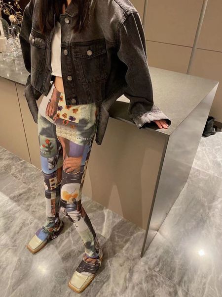 women's pants & capris designer 22 spring and summer new niche trend printed high waist long legs leisure sports bottoming pants jiuv, Black;white
women's pants & capris designer 22 spring and summer new niche trend printed high waist long legs leisure sports bottoming pants jiuv, Black;white