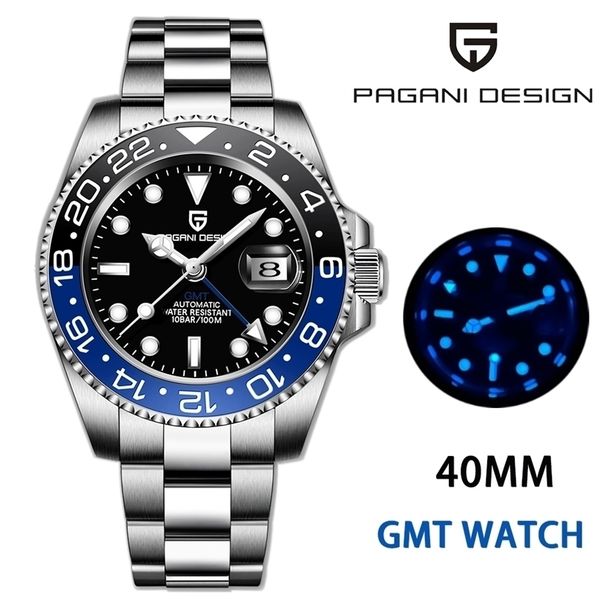 pagani design luxury men mechanical wristwatch stainless steel gmt watch brand sapphire glass men watches reloj hombre 220805, Slivery;brown
pagani design luxury men mechanical wristwatch stainless steel gmt watch brand sapphire glass men watches reloj hombre 220805, Slivery;brown