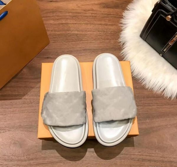 designer pool slippers fashion show new style slipper lady embossing shoes leather sandal sunset flat rubber outsole, Black
designer pool slippers fashion show new style slipper lady embossing shoes leather sandal sunset flat rubber outsole, Black
