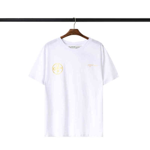 european and american tide brand off style white behind the golden pair of arrows shiny letters casual loose men and women with short sleeve, White;black
european and american tide brand off style white behind the golden pair of arrows shiny letters casual loose men and women with short sleeve, White;black