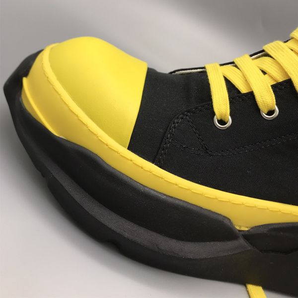 rick men's high street soled boots canvas couple's shoes black and yellow lace-up shoe streetwear owens rubber shoes men women cas
rick men's high street soled boots canvas couple's shoes black and yellow lace-up shoe streetwear owens rubber shoes men women cas