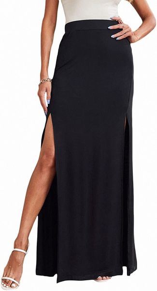 women's summer boho floral print fringe split thigh full length maxi skirt z6wg#, Black;gray
women's summer boho floral print fringe split thigh full length maxi skirt z6wg#, Black;gray