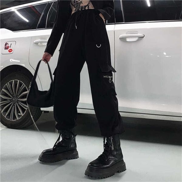 houzhou techwear black cargo pant hippie streetwear punk high waist korean style oversized trousers female sweatpants 220325, Black;white
houzhou techwear black cargo pant hippie streetwear punk high waist korean style oversized trousers female sweatpants 220325, Black;white