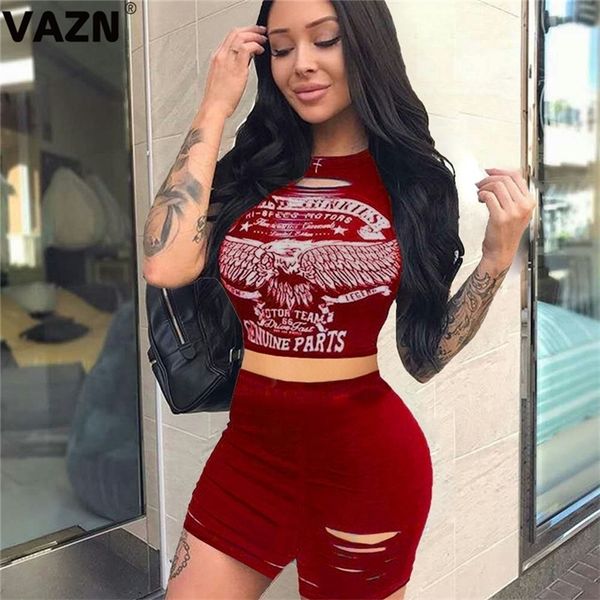 vazn gsm 19017 summer elastic skinny red black set short sleeve short pant 2 piece sets night club sets t200602, White
vazn gsm 19017 summer elastic skinny red black set short sleeve short pant 2 piece sets night club sets t200602, White