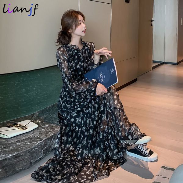 spring summer thin section floral chiffon lace long dress vintage black boho long dresses for women fashion long sleeve dresses 220516, Black;gray
spring summer thin section floral chiffon lace long dress vintage black boho long dresses for women fashion long sleeve dresses 220516, Black;gray