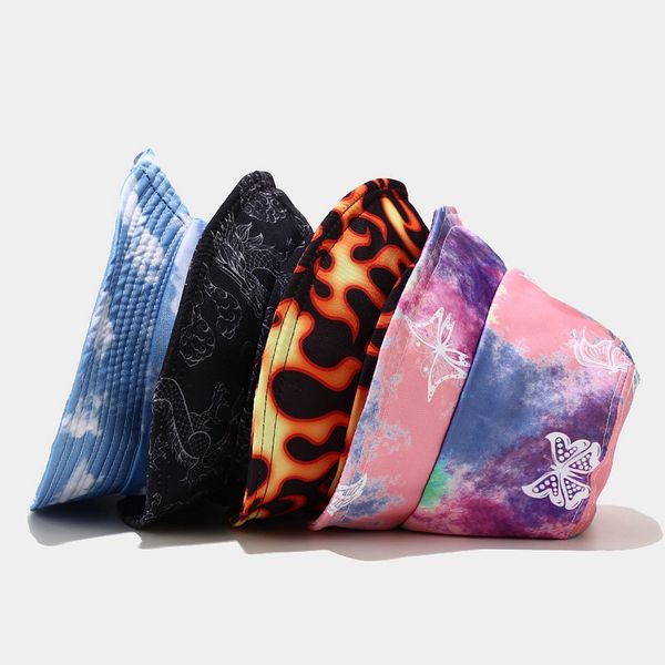 tie-dye stingy brim hats butterfly fire cloud dragon print fisherman hat men women outdoor leisure bucket sunscreen female sun caps, Blue;gray
tie-dye stingy brim hats butterfly fire cloud dragon print fisherman hat men women outdoor leisure bucket sunscreen female sun caps, Blue;gray