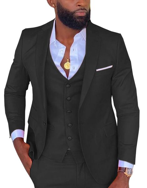 custom made black mens suit slim solid tuxedos 3 piece for wedding blazer vest and pants, Black;gray
custom made black mens suit slim solid tuxedos 3 piece for wedding blazer vest and pants, Black;gray