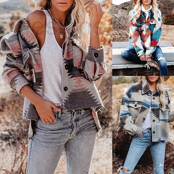 women's jackets designer 2021 autumn and winter new national geometric printing, Black;brown
women's jackets designer 2021 autumn and winter new national geometric printing, Black;brown