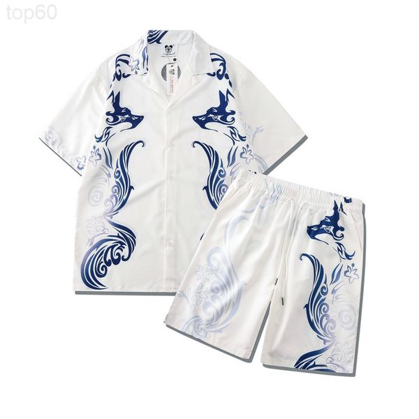 men's jackets designer summer leisure beach loose shirt suit digital printing white totem pattern shorts short sleeve men wm61, Black;brown
men's jackets designer summer leisure beach loose shirt suit digital printing white totem pattern shorts short sleeve men wm61, Black;brown