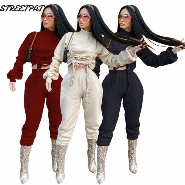 solid women tracksuit 2 piece set winter bandage sweatshirt long sleeve crop ants sweatpants streetwear matching set y201128, White
solid women tracksuit 2 piece set winter bandage sweatshirt long sleeve crop ants sweatpants streetwear matching set y201128, White