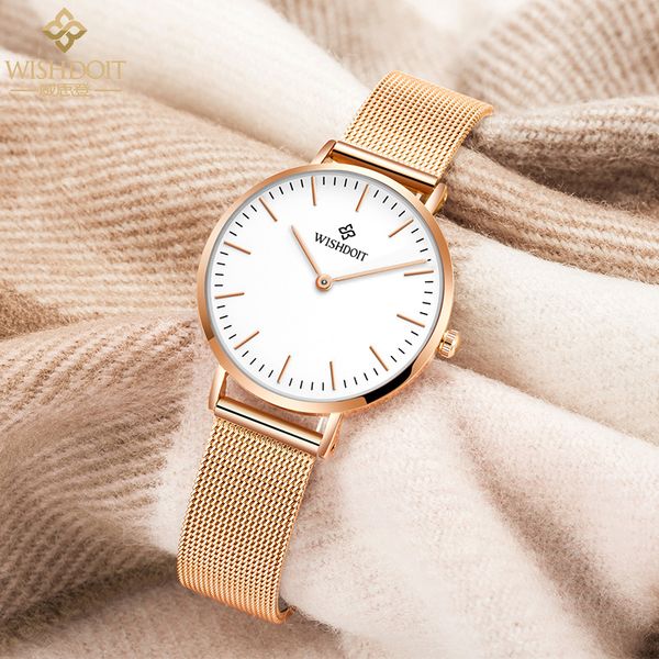 wishdoit ladies watches fashion simple small dial mesh belt double safety buckle couple elegant quartz wristwatch women
wishdoit ladies watches fashion simple small dial mesh belt double safety buckle couple elegant quartz wristwatch women