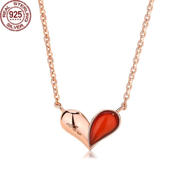 new arrival s925 sterling silver love collarbone chain simple korean heart-shaped red agate necklace female jewelry for girls vintage party
new arrival s925 sterling silver love collarbone chain simple korean heart-shaped red agate necklace female jewelry for girls vintage party