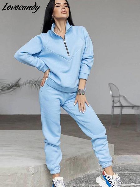 pullover zipper stand collar 2 piece sets women solid long sleeve sweatshirt and sweatpants suits autumn clothes female outfits 220817, White
pullover zipper stand collar 2 piece sets women solid long sleeve sweatshirt and sweatpants suits autumn clothes female outfits 220817, White