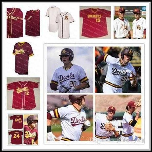 Men Custom Arizona State Sun Devils NCAA College Baseball 6 Drew Swift Spencer Torkelson Marc Lidd Trevor Hauver Hunter Jump Sewn Jerseys, Red 2
Men Custom Arizona State Sun Devils NCAA College Baseball 6 Drew Swift Spencer Torkelson Marc Lidd Trevor Hauver Hunter Jump Sewn Jerseys, Red 2
