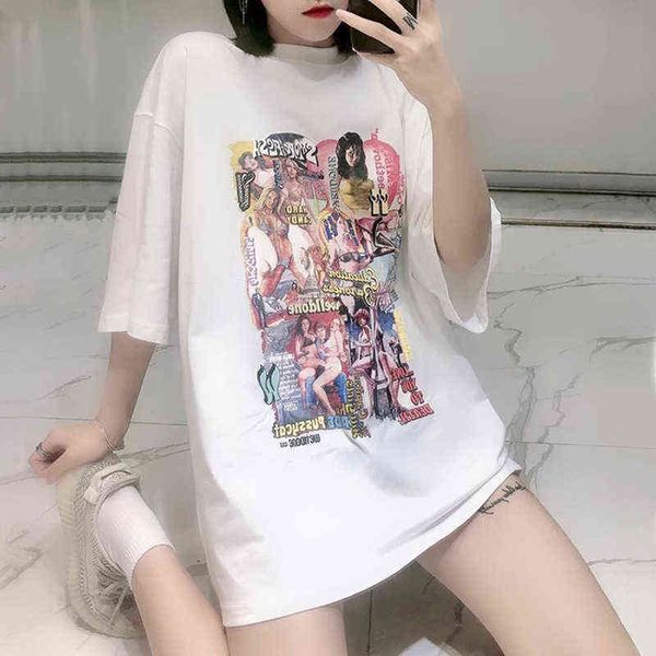 brand designer men's and women's t-shirt lanbos we11done poster short sleeve men's weldone women's loose couple ins fash, White
brand designer men's and women's t-shirt lanbos we11done poster short sleeve men's weldone women's loose couple ins fash, White
