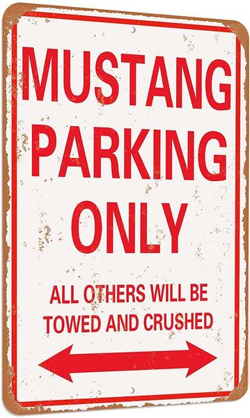 mustang parking only vintage look funny mental tin sign-8 x 12 inches-aluminum 
mustang parking only vintage look funny mental tin sign-8 x 12 inches-aluminum