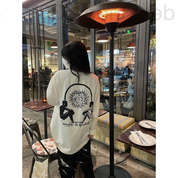 women's t-shirt designer printed bottomed sweater spring and autumn ins super fire lazy style loose inside over size fyj4, White
women's t-shirt designer printed bottomed sweater spring and autumn ins super fire lazy style loose inside over size fyj4, White