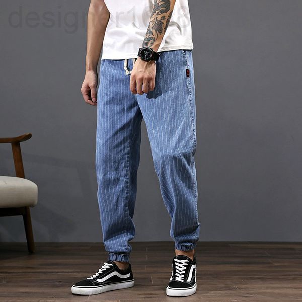 men's jeans designer spring and autumn striped jeans men's fat plus size loose harlan pants trendy leggings vyp3, Blue
men's jeans designer spring and autumn striped jeans men's fat plus size loose harlan pants trendy leggings vyp3, Blue