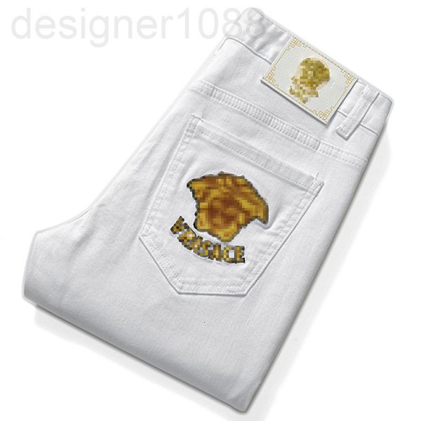 men's jeans designer exclusive white jeans men's medusa embroidery fashion brand slim fit small straight long pants mg6o, Blue
men's jeans designer exclusive white jeans men's medusa embroidery fashion brand slim fit small straight long pants mg6o, Blue