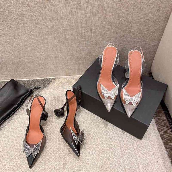 sandals summer pointy transparent sandals with diamond bows on the back of crystal shoes a6k4, Black
sandals summer pointy transparent sandals with diamond bows on the back of crystal shoes a6k4, Black