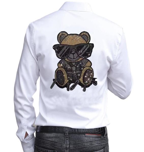diamond anime hip hop rhinestone shirt men streetwear long sleeve shirt oversize summer shirts, White;black
diamond anime hip hop rhinestone shirt men streetwear long sleeve shirt oversize summer shirts, White;black