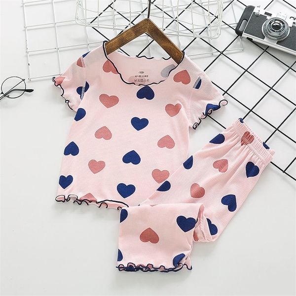 summer children's pajamas sets love pijamas for girls air-conditioning clothes toddler sleepwear kids home clothing sets 220706, Blue;red
summer children's pajamas sets love pijamas for girls air-conditioning clothes toddler sleepwear kids home clothing sets 220706, Blue;red