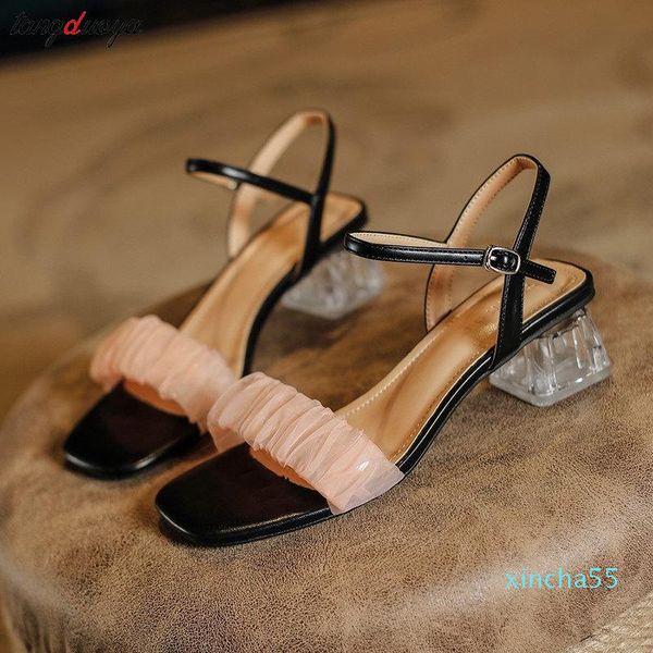sandals women jelly crystal heel transparent clear high heels summer pumps shoes zapatillas mujer, Black
sandals women jelly crystal heel transparent clear high heels summer pumps shoes zapatillas mujer, Black