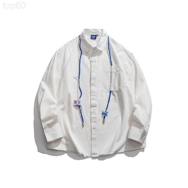men's casual shirts designer atn menswear | 2022 spring men's multicolor funny drawstring contrast color lapel long sleeve shirt c, White;black
men's casual shirts designer atn menswear | 2022 spring men's multicolor funny drawstring contrast color lapel long sleeve shirt c, White;black