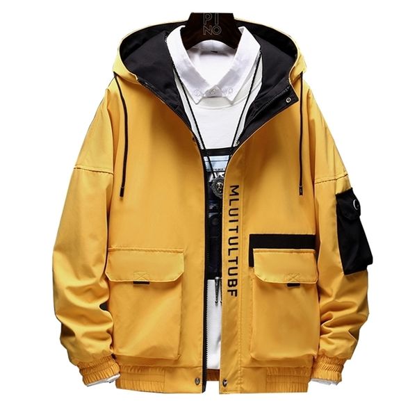 hip hop jacket coat mens hooded windbreaker jacket 2020 new casual male jacket coats streetwear multi-pocket lj201013, Black;brown
hip hop jacket coat mens hooded windbreaker jacket 2020 new casual male jacket coats streetwear multi-pocket lj201013, Black;brown