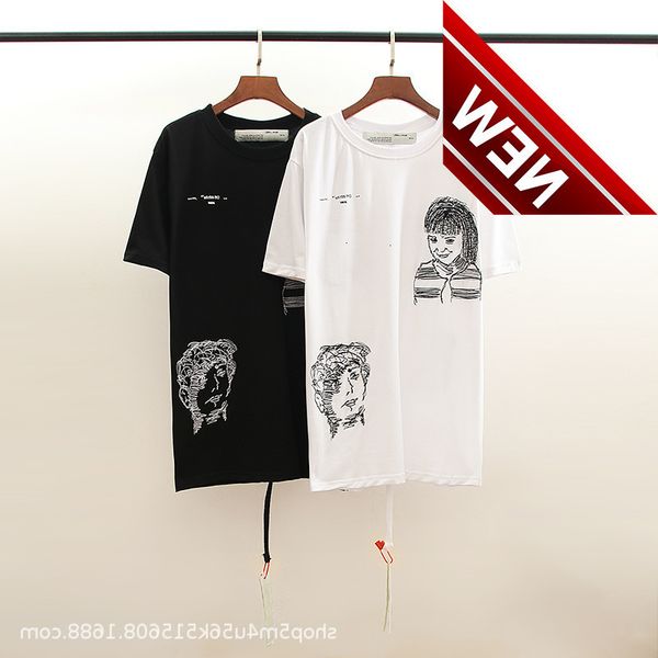 50%discount short graffiti embroidered hand painted sleeve t-shirt for spring and summer factory direct sale, White;black
50%discount short graffiti embroidered hand painted sleeve t-shirt for spring and summer factory direct sale, White;black