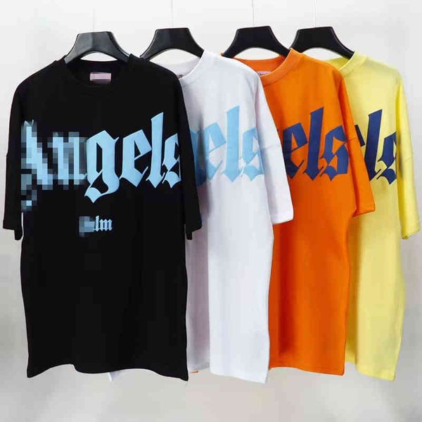 tide brand palms angels foam letter short sleeve t-shirt for men and women lovers high street loose half, White;black
tide brand palms angels foam letter short sleeve t-shirt for men and women lovers high street loose half, White;black