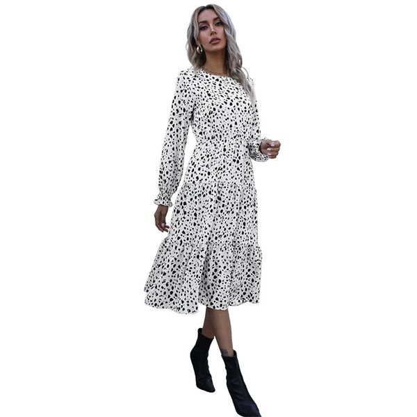 casual dresses spring summer light mature leopard print halter long sleeve dress women fashion o neck loose all match, Black;gray
casual dresses spring summer light mature leopard print halter long sleeve dress women fashion o neck loose all match, Black;gray