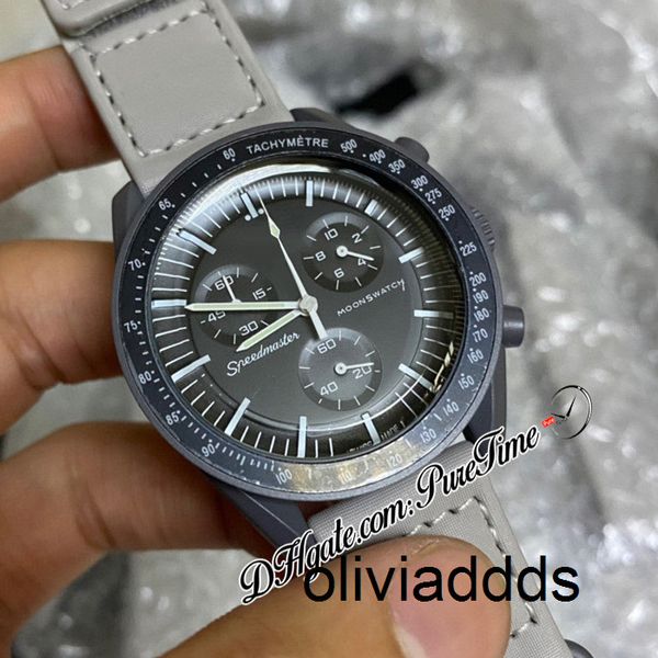 bioceramic moonswatch swiss quqrtz chronograph mens watch so33a100 mission to mercury 42mm real black ceramic metallic grey nylon with box s, Slivery;brown
bioceramic moonswatch swiss quqrtz chronograph mens watch so33a100 mission to mercury 42mm real black ceramic metallic grey nylon with box s, Slivery;brown