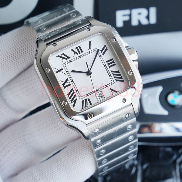 designer square watches 40mm geneva genuine stainless steel mechanical watches case and bracelet fashion luxury mens watch male wristwatches, Slivery;brown
designer square watches 40mm geneva genuine stainless steel mechanical watches case and bracelet fashion luxury mens watch male wristwatches, Slivery;brown