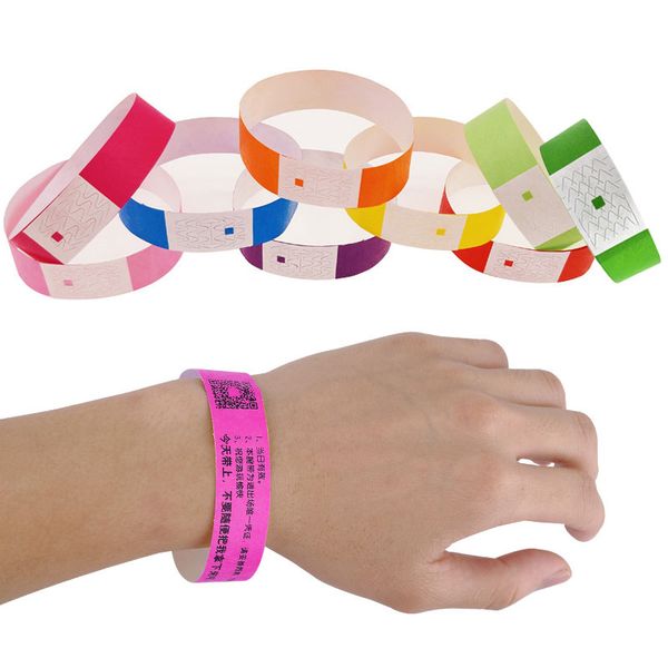 100pcs tyvek paper wristbands synthetic paper bracelet meeting sticky wristband print pattern logo paper card party wristbands 
100pcs tyvek paper wristbands synthetic paper bracelet meeting sticky wristband print pattern logo paper card party wristbands