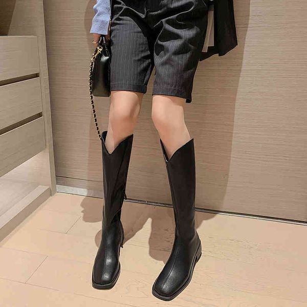 boots square head thick heel simple western cowboy boots middle knight female tall short knee length 6qtq, Black
boots square head thick heel simple western cowboy boots middle knight female tall short knee length 6qtq, Black