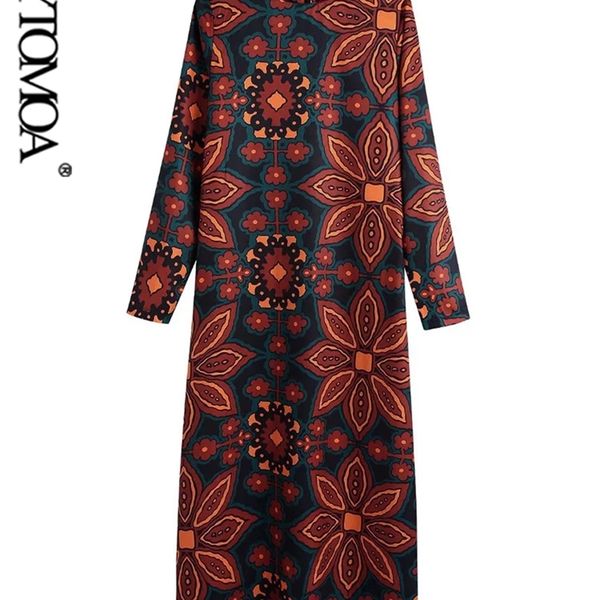 women fashion totem print midi dress vintage long sleeve back zipper female dresses vestidos mujer 220526, Black;gray
women fashion totem print midi dress vintage long sleeve back zipper female dresses vestidos mujer 220526, Black;gray