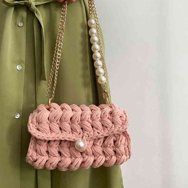 fashion evening bags handmade rope crochet women shoulder designer knitting crossbody for women handbags pearls chains sling tote female pur
fashion evening bags handmade rope crochet women shoulder designer knitting crossbody for women handbags pearls chains sling tote female pur