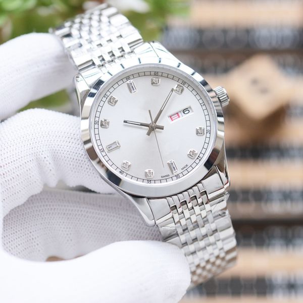 classic watches recommend watch citizen 8215 automatic mechanical watch diamond scale sapphire mineral 40 mm date window steel watchband lea, Slivery;brown
classic watches recommend watch citizen 8215 automatic mechanical watch diamond scale sapphire mineral 40 mm date window steel watchband lea, Slivery;brown