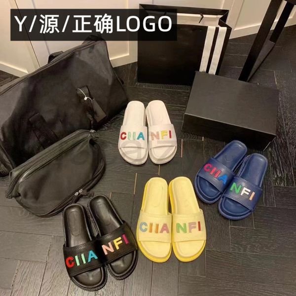 slippers designer 2022 new style small fragrance thick bottom slippers wear versatile color letters flat word sandals iprr, Black
slippers designer 2022 new style small fragrance thick bottom slippers wear versatile color letters flat word sandals iprr, Black