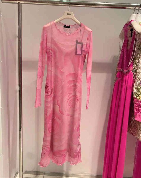 casual dresses zows high sense royal sister skirt rose long sleeve dress spring and summer pink mesh bottom women, Black;gray
casual dresses zows high sense royal sister skirt rose long sleeve dress spring and summer pink mesh bottom women, Black;gray