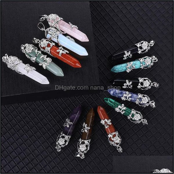 charms jewelry findings components pillar chakra reiki healing pendums natural stones pendant amet crystal flower dhqlr, Bronze;silver
charms jewelry findings components pillar chakra reiki healing pendums natural stones pendant amet crystal flower dhqlr, Bronze;silver